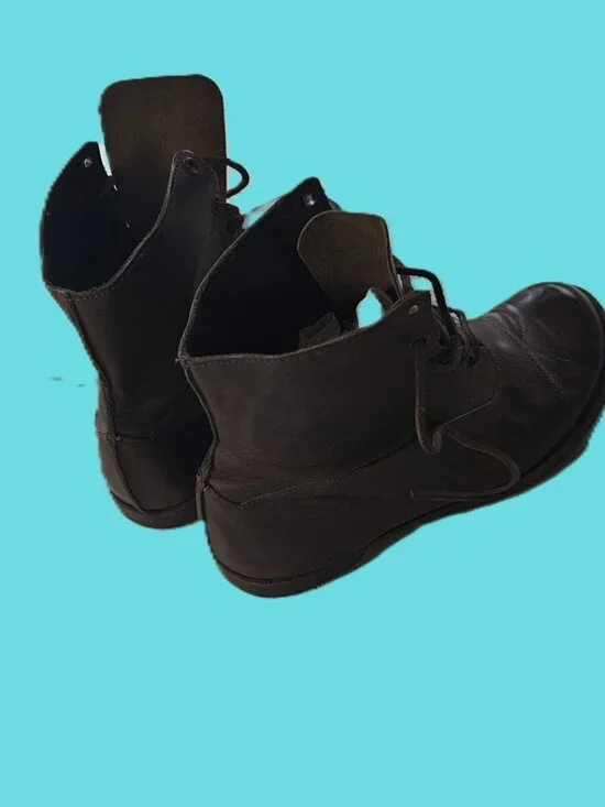 Cydwoq Handmade Leather Lace-Up Boots – Brown Cap Toe – EU 37 / US 6.5–7 + Canva - Picture 2 of 7